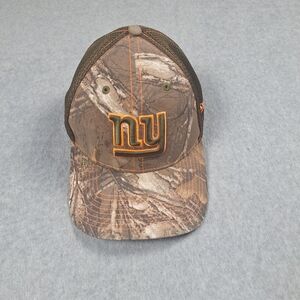 NY Giants Camo Cap with Orange Logo
